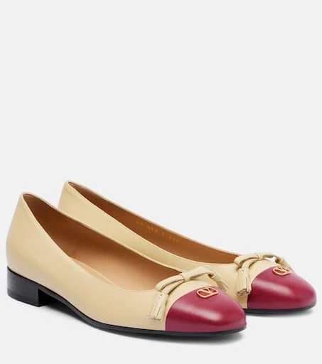 Valentino Valet Du Roi VLogo leather ballet flats 1