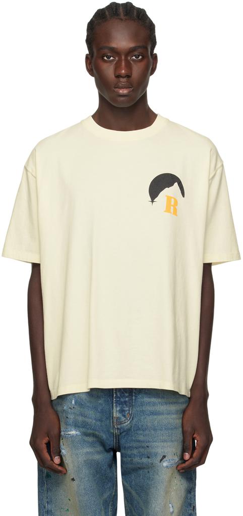 【関税込み】Rhude オフホワイト 'Notting Hill' Eagle Tシャツ RHUDE NOTTING HILL EAGLE TEE