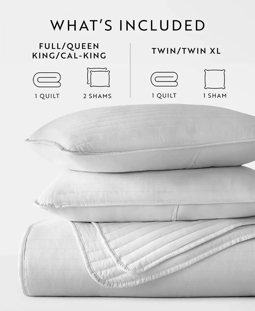 IENJOY HOME Stripe Stitch 2-Pc. Quilt Set 3