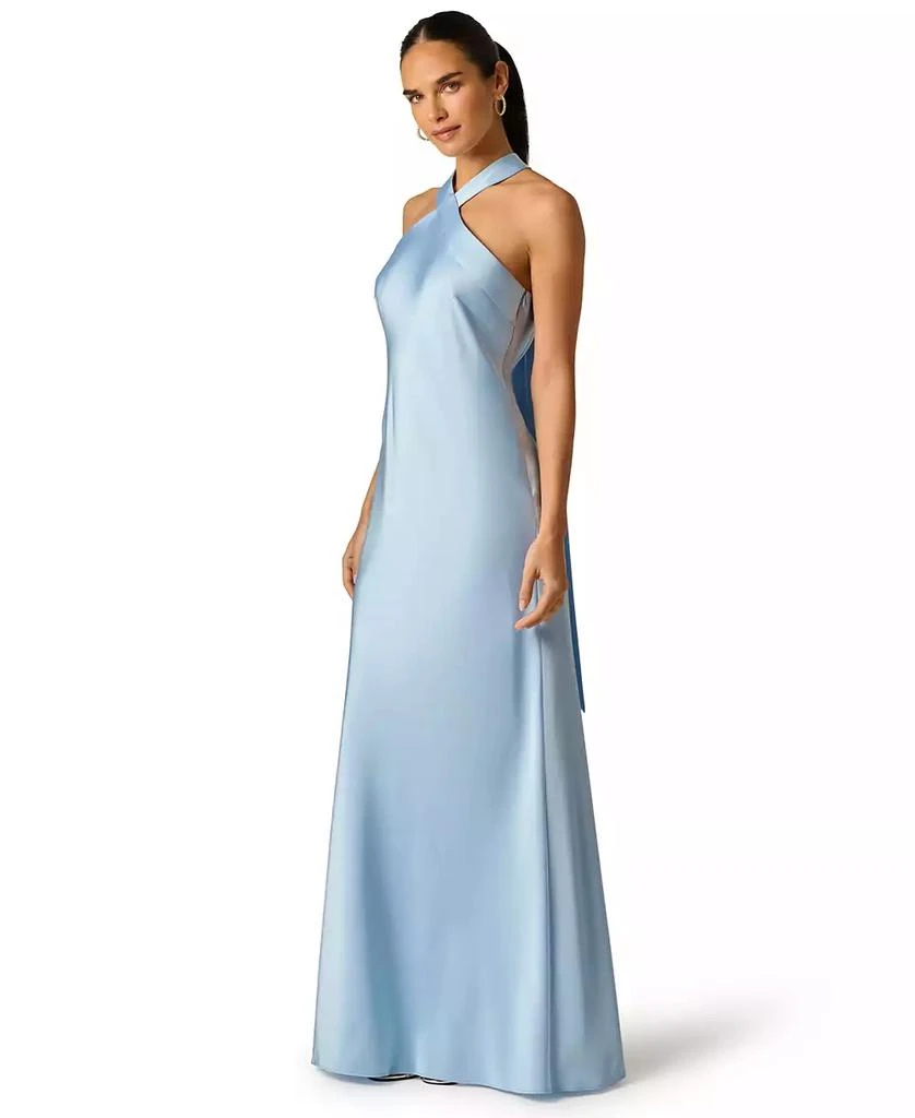 Adrianna Women
s Halter Neck Sleeveless Ball Gown