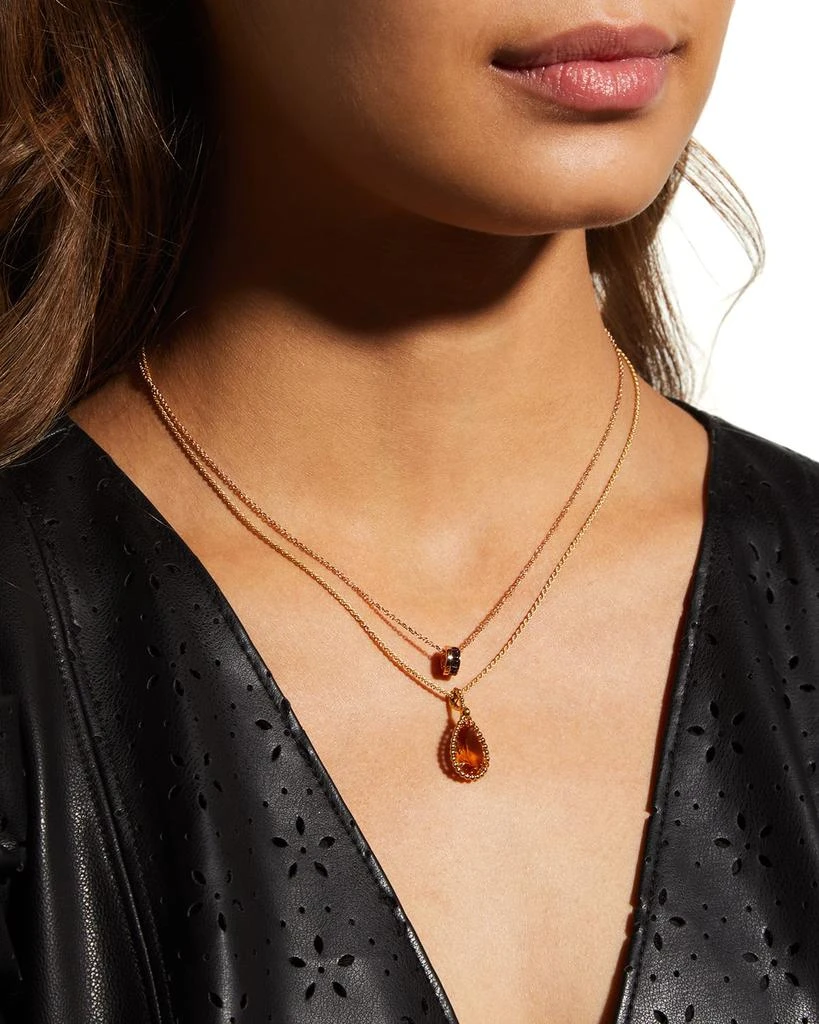 Boucheron Quatre 18K Rose Gold & Brown PVD Mini Pendant Necklace 5