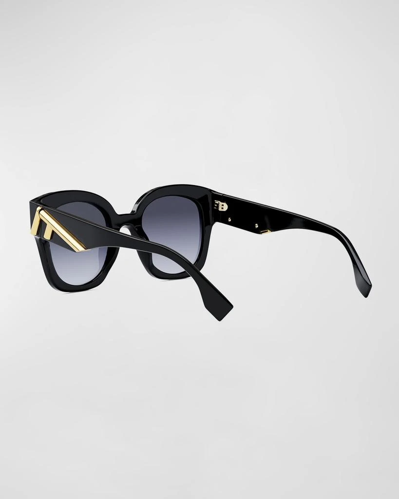 Fendi Oversized F Logo Acetate Cat-Eye Sunglasses 3