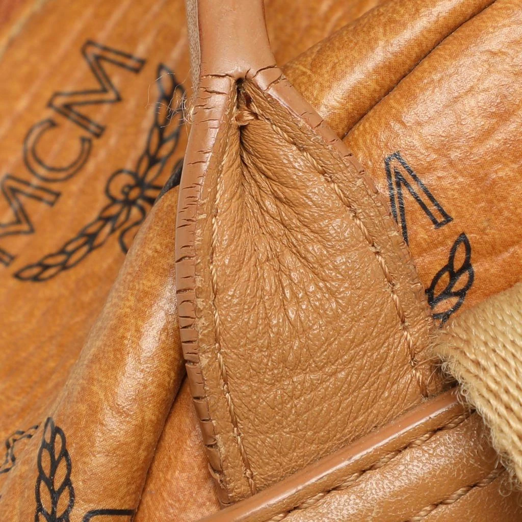 MCM MCM Cognacn Visetos Coated Canvas and Leather Studs Stark Backpack 10