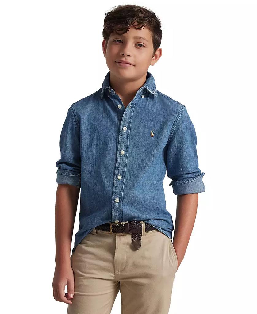 Ralph Lauren Big Boys Cotton Chambray Sport Shirt