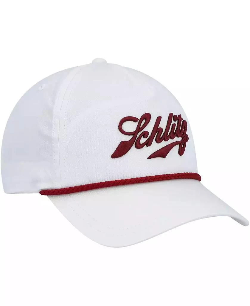 American Needle Men's White Schlitz Rope Snapback Hat 3