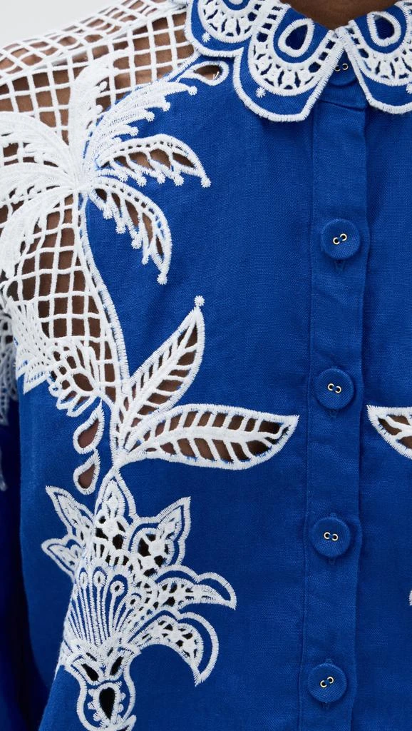 Farm Rio Palms Richelieu Long Sleeve Shirt 5