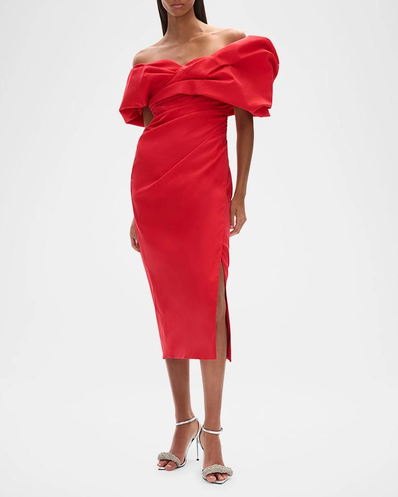 RACHEL GILBERT Gia Off-The-Shoulder Midi Dress 2
