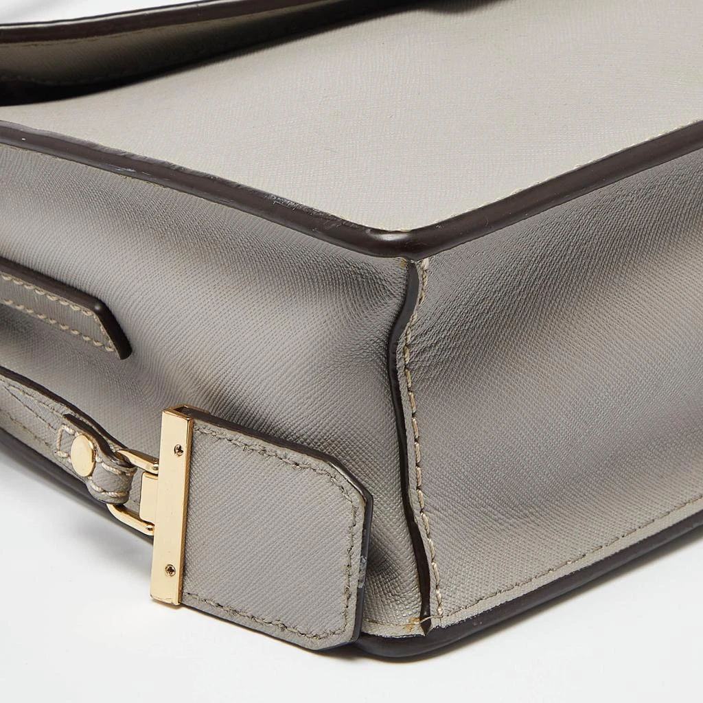 DKNY DKNY Grey Leather Flap Crossbody Bag 10