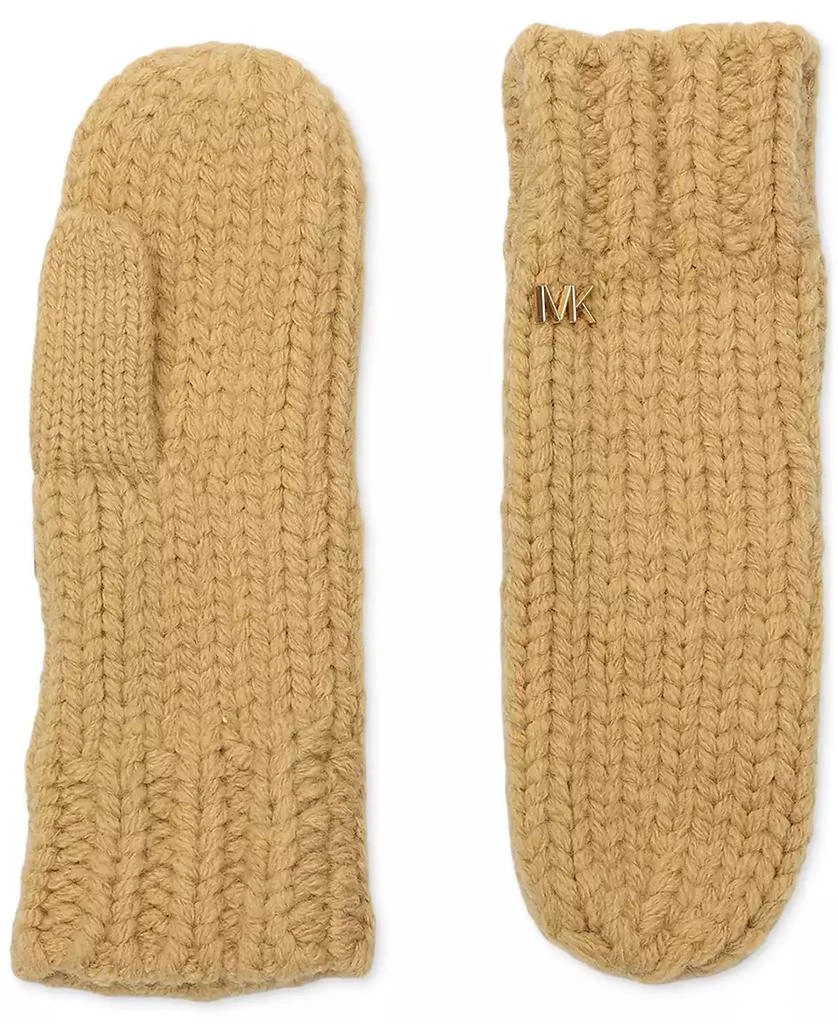 Michael Kors MICHAEL Women's Logo Detail Super Chunk Mittens 1