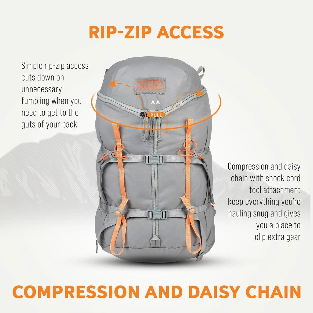 Mystery Ranch Mystery Ranch Gallagator 20 Backpack – Weather Resistant Travel Bag with Sternum Strap – Gravel, 20L, S/M 3