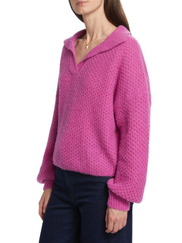 XIRENA Alpaca-Blend Textured Sweater 3