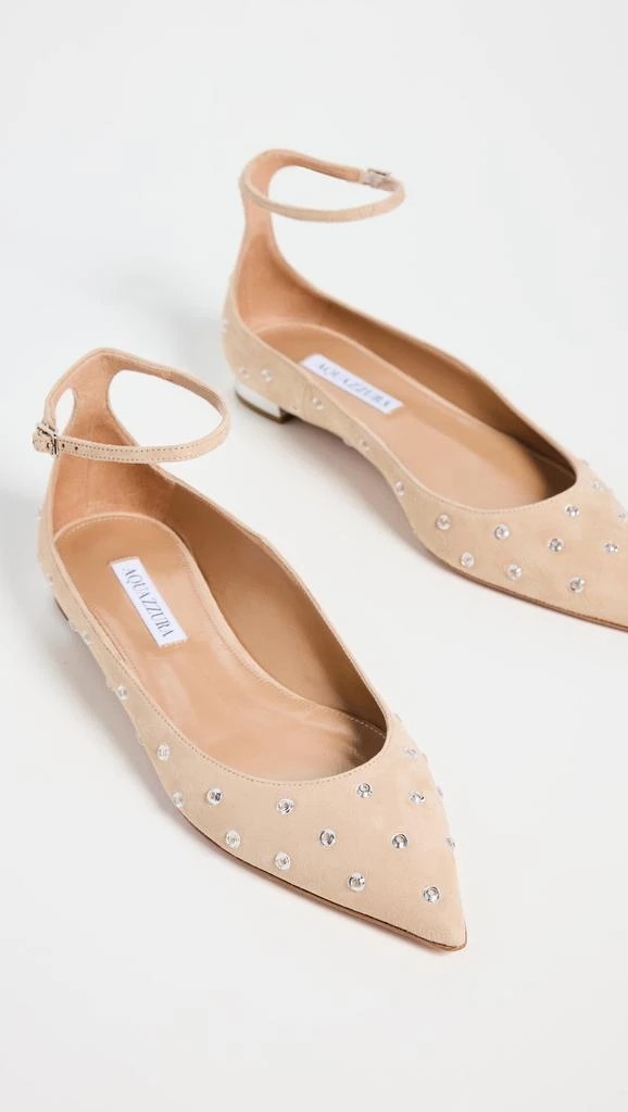 Aquazzura Love Affair Crystal Flats 4