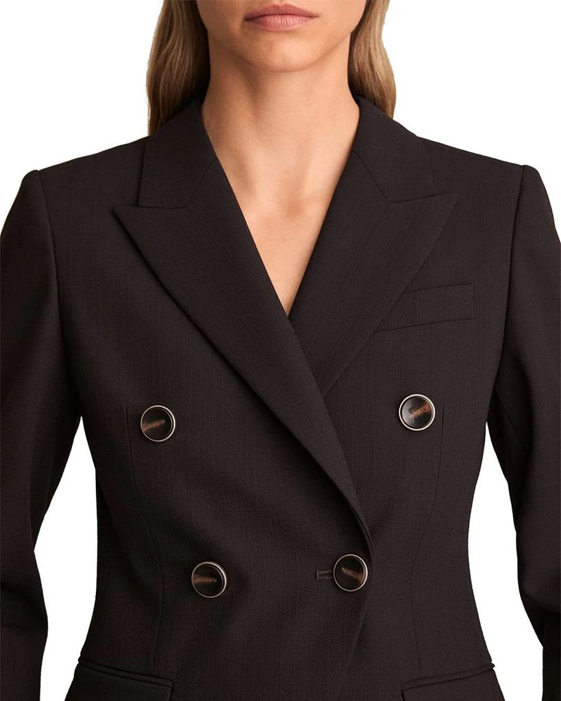 REISS Lia DNA Double Breasted Blazer Chocolate 4