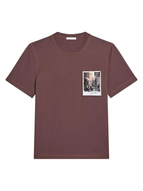 Helmut Lang Postcard Cotton Crewneck T-Shirt 6