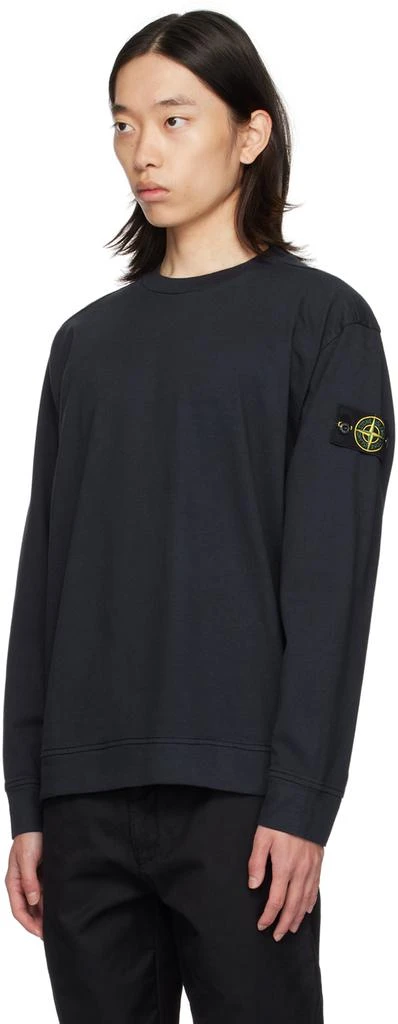 Stone Island Navy Heavy Sweatshirt 4