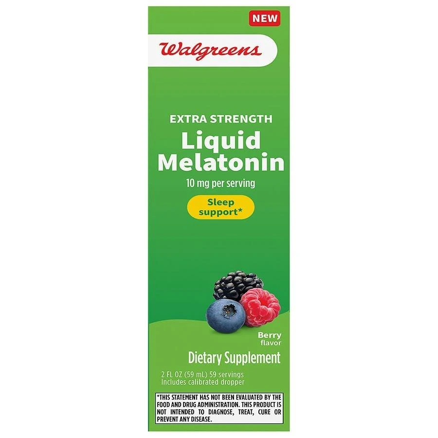 Walgreens Liquid Melatonin Berry 1