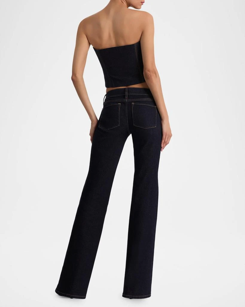 Alice + Olivia Kelcey Denim Strapless Top 3