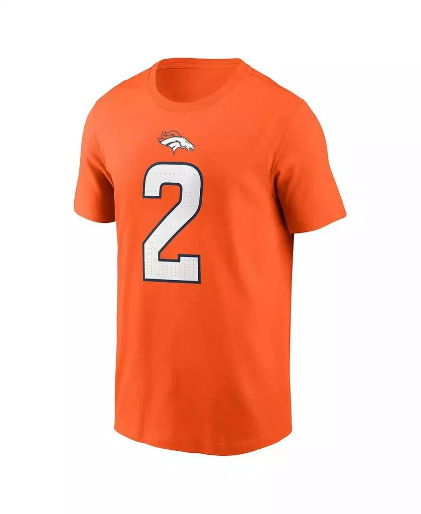 NIKE Men's Patrick Surtain II Orange Denver Broncos Name Number T-Shirt 3