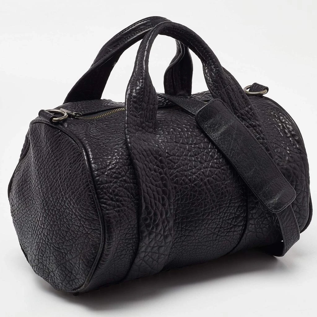Alexander Wang Alexander Wang Black Pebbled Leather Rocco Duffle Bag 3