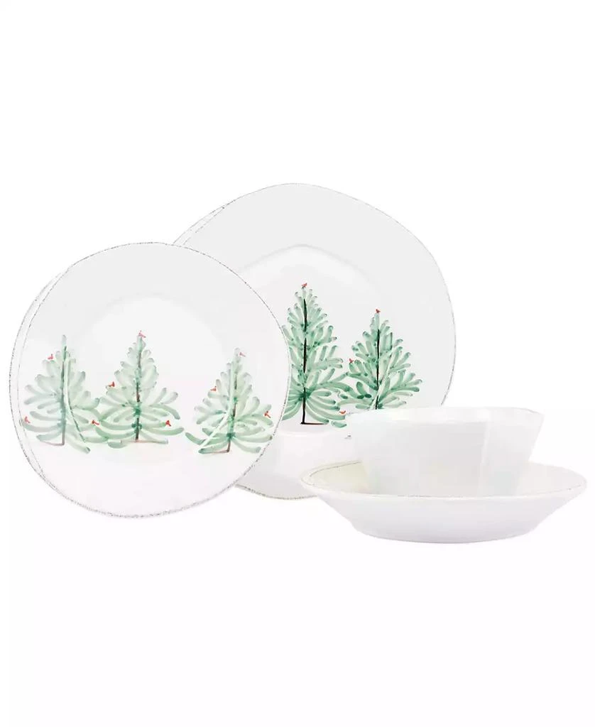VIETRI Lastra Holiday Four-Piece Place Setting