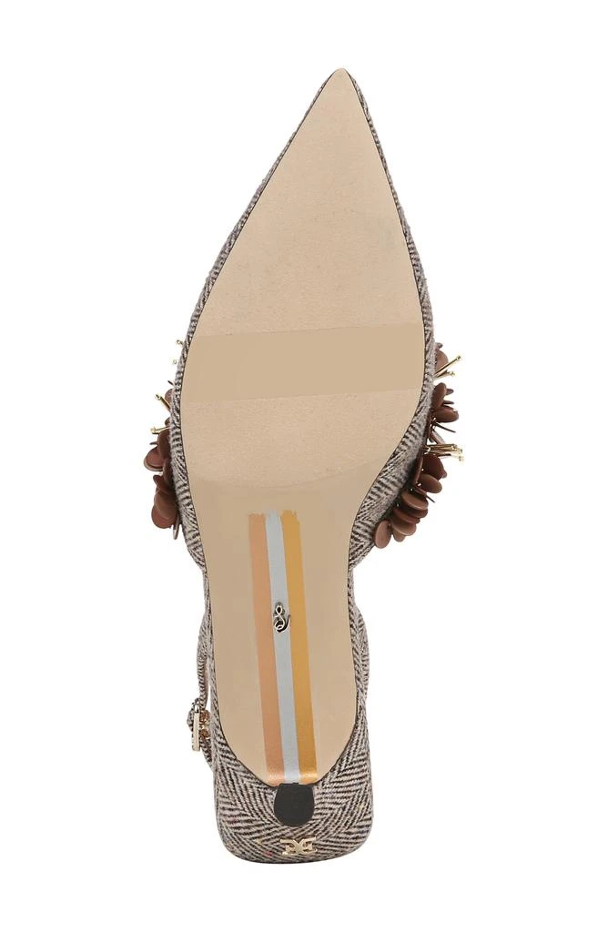 Sam Edelman Trent Slingback Pointed Toe Kitten Heel Pump 6