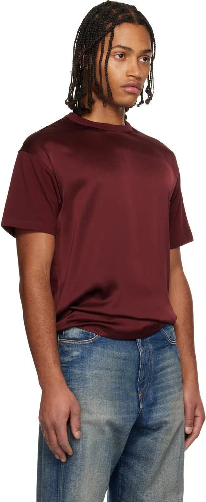 Givenchy Burgundy Cotton Silk T-shirt 2