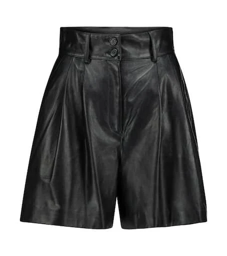 Dolce
Gabbana High-rise leather shorts 1