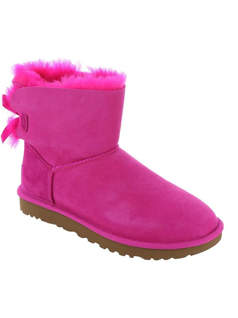 UGG Mini Bailey Bow II Womens Suede Shearling Winter Boots 1