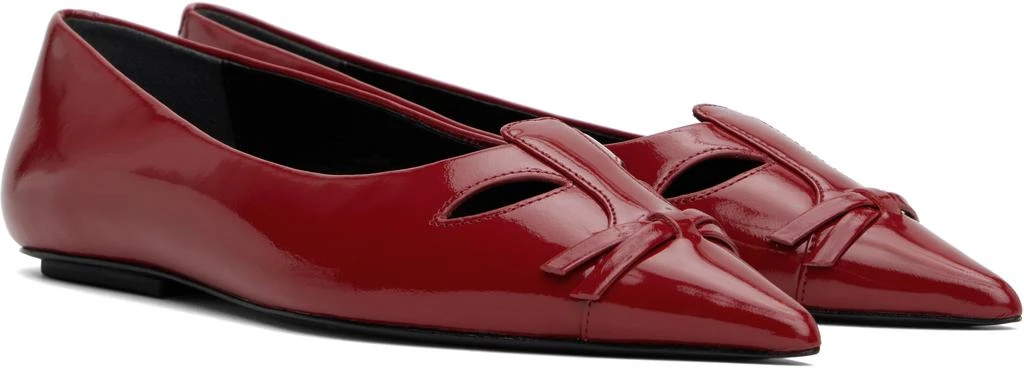 Marc Jacobs Red 'The Kat' Ballerina Flats 4
