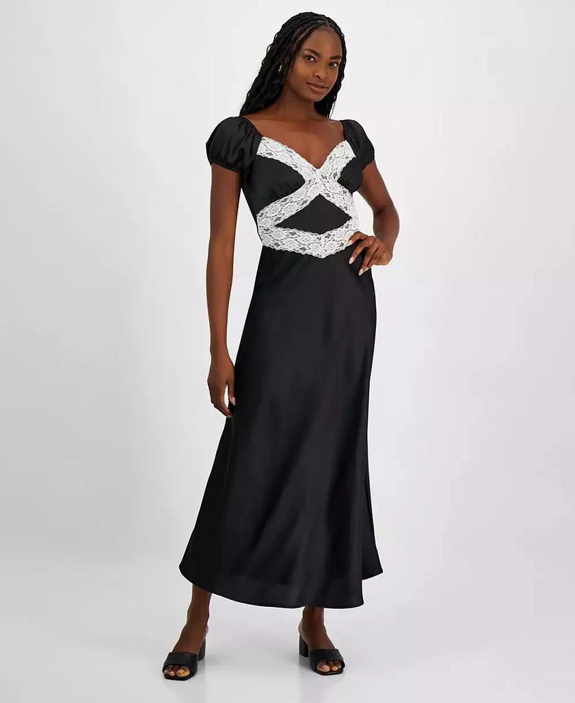 And Now This Women's Contrast-Lace Maxi Dress, Exclusively at Macy's 1