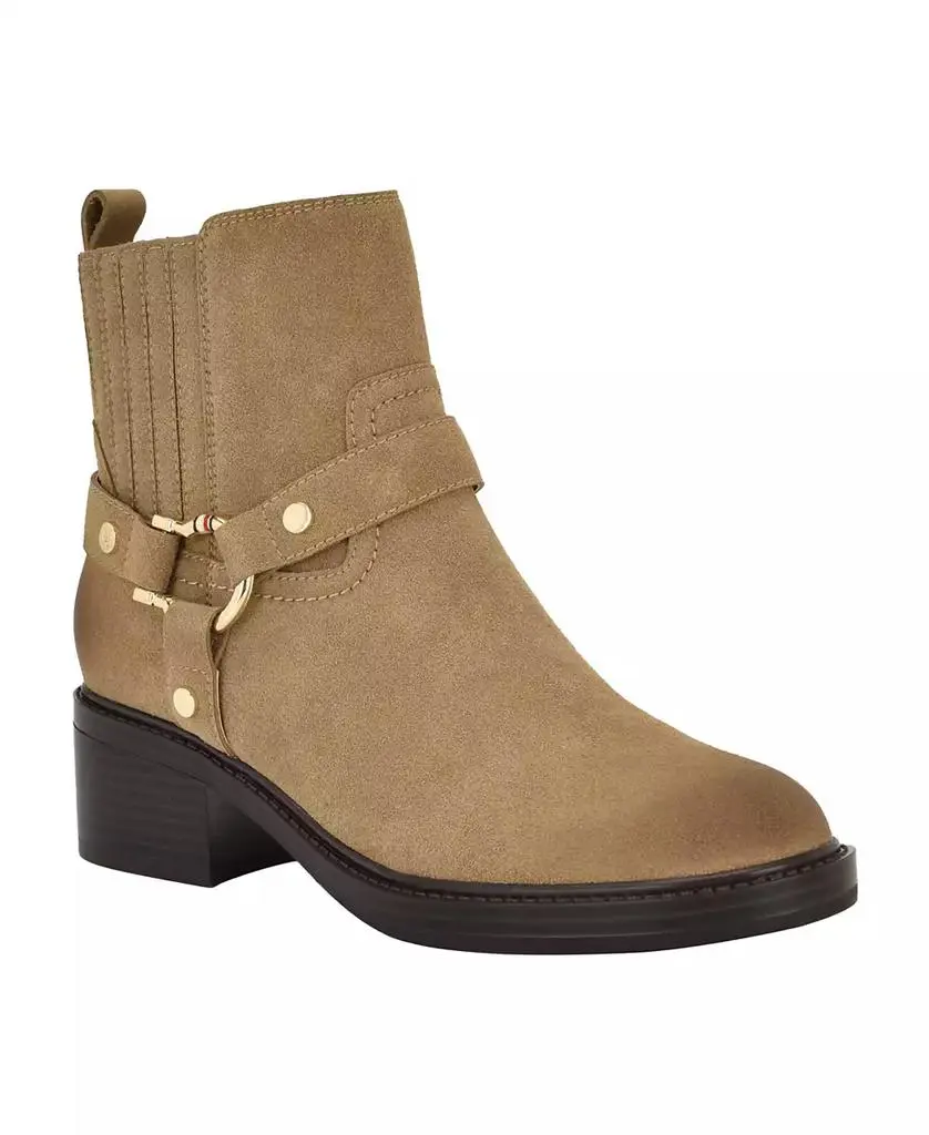Tommy Hilfiger Women's Varik Harness Block Heel Booties