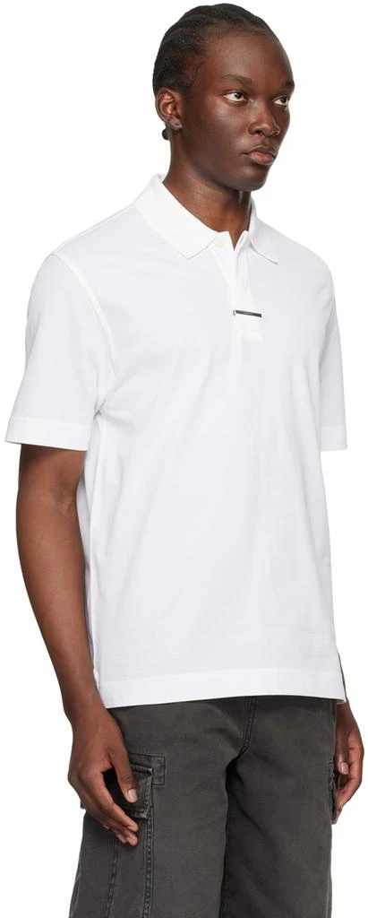 Givenchy White Tie Clip Polo 2