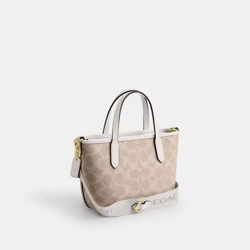 Coach City Mini Tote Bag In Signature Canvas - Crossbody