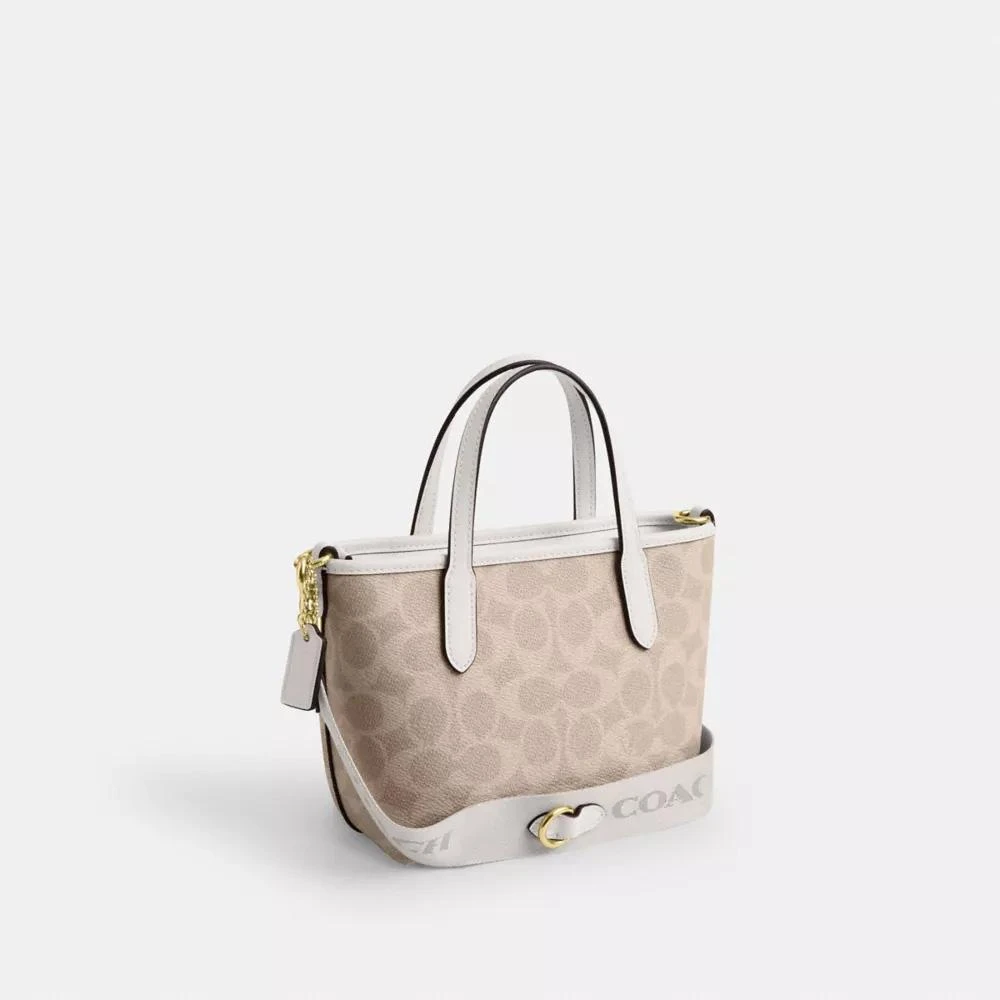 Coach City Mini Tote Bag In Signature Canvas 4