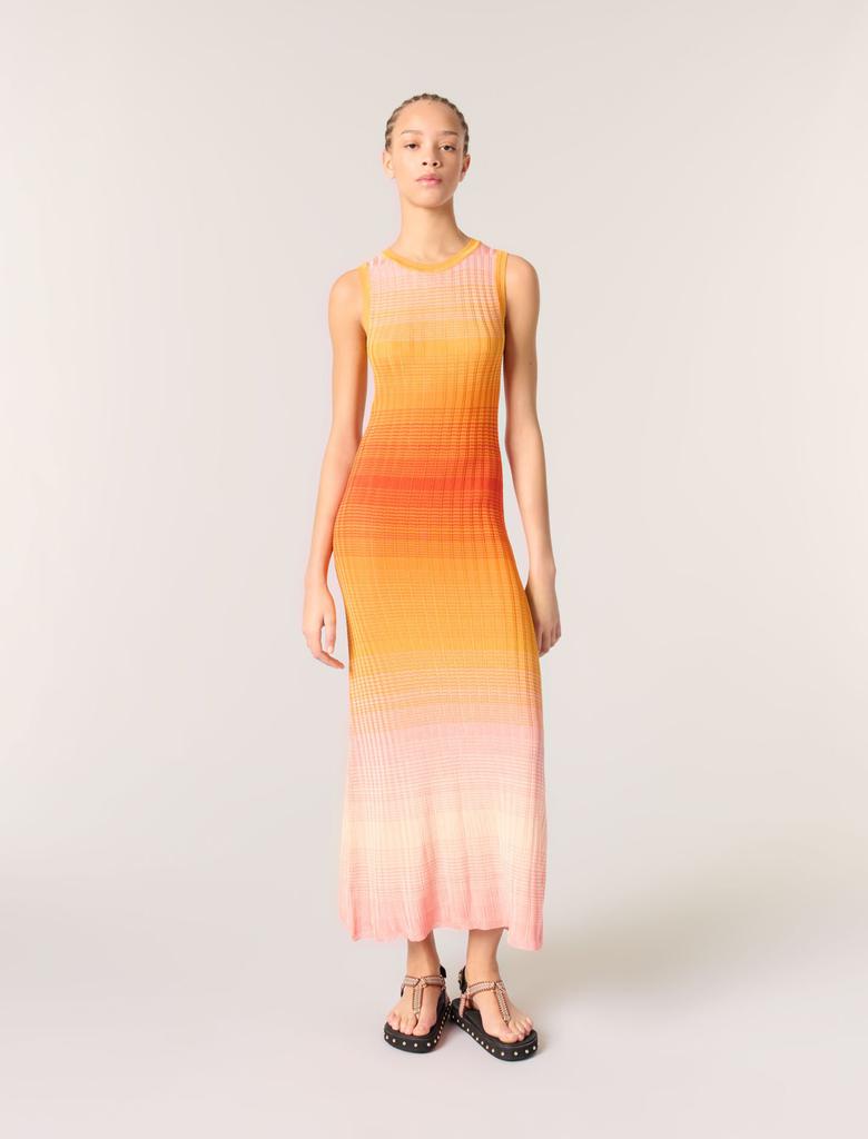 Maje Maje Woman's viscose Tie-dye knit maxi dress for Spring/Summer