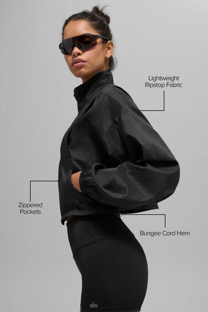 Alo Game Time Full Zip Jacket - Lunar Grey