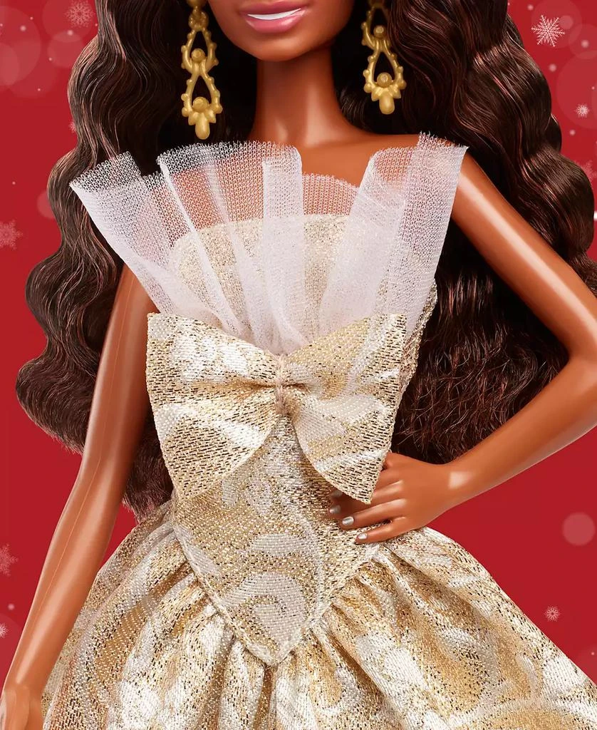 Barbie 2025 Holiday BARBIE Doll Black Hair 4