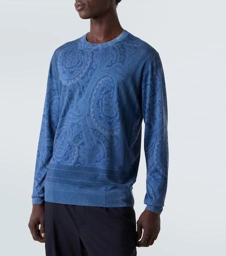 ETRO Paisley silk and cashmere sweater 3