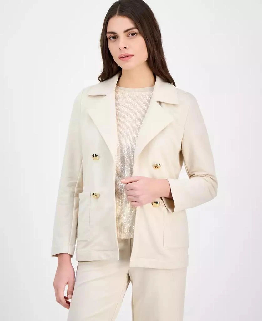 Anne Klein Women's Luxe French Terry Relaxed Fit Blazer 1