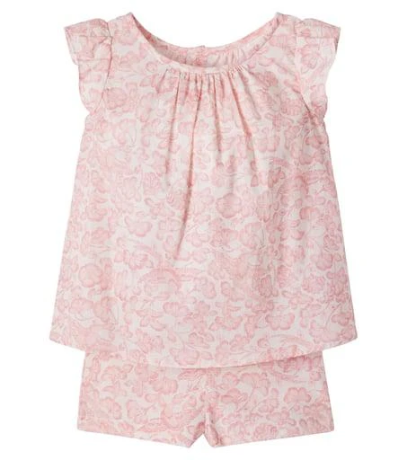 Bonpoint Ailette floral cotton pajamas