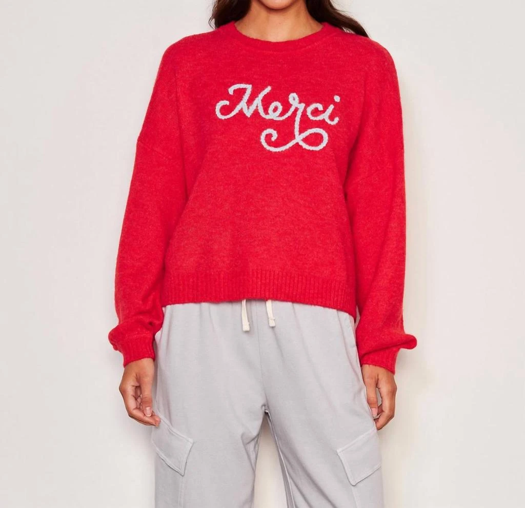 Sundry Sundry - Merci Crew Neck Sweater 1