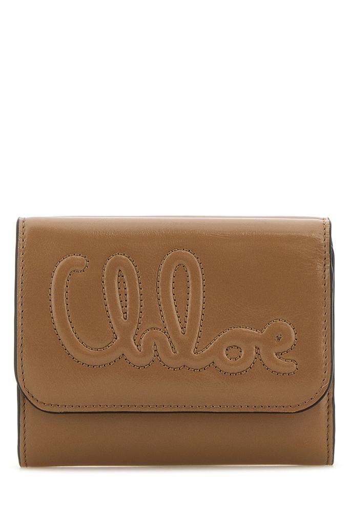 Chloé Antiqued pink leather wallet