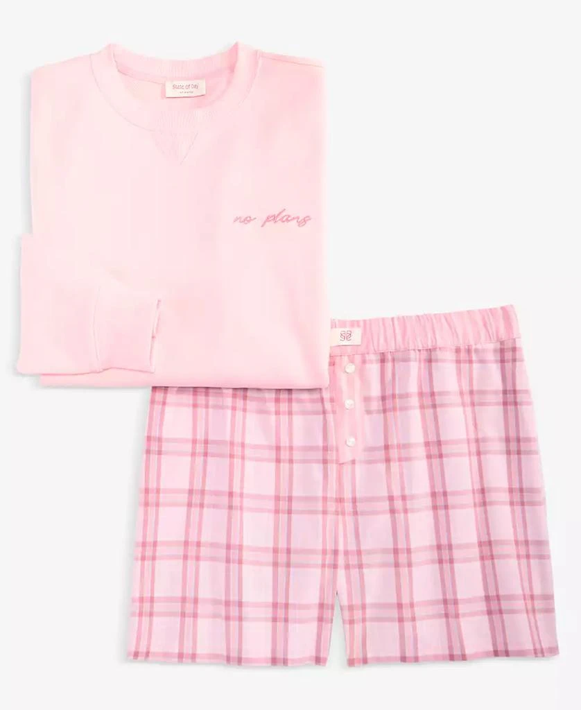 State of Day Women
s French Terry Crewneck Sweatshirt, Macy
s Exclusive 5