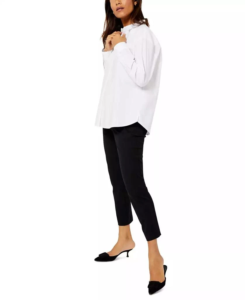 A Pea in the Pod Classic Button Down Maternity Boyfriend Shirt 4