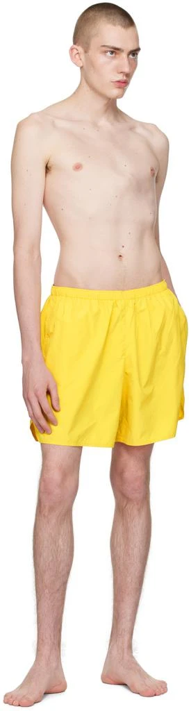 Acne Studios Yellow Reflective Tape Swim Shorts 4