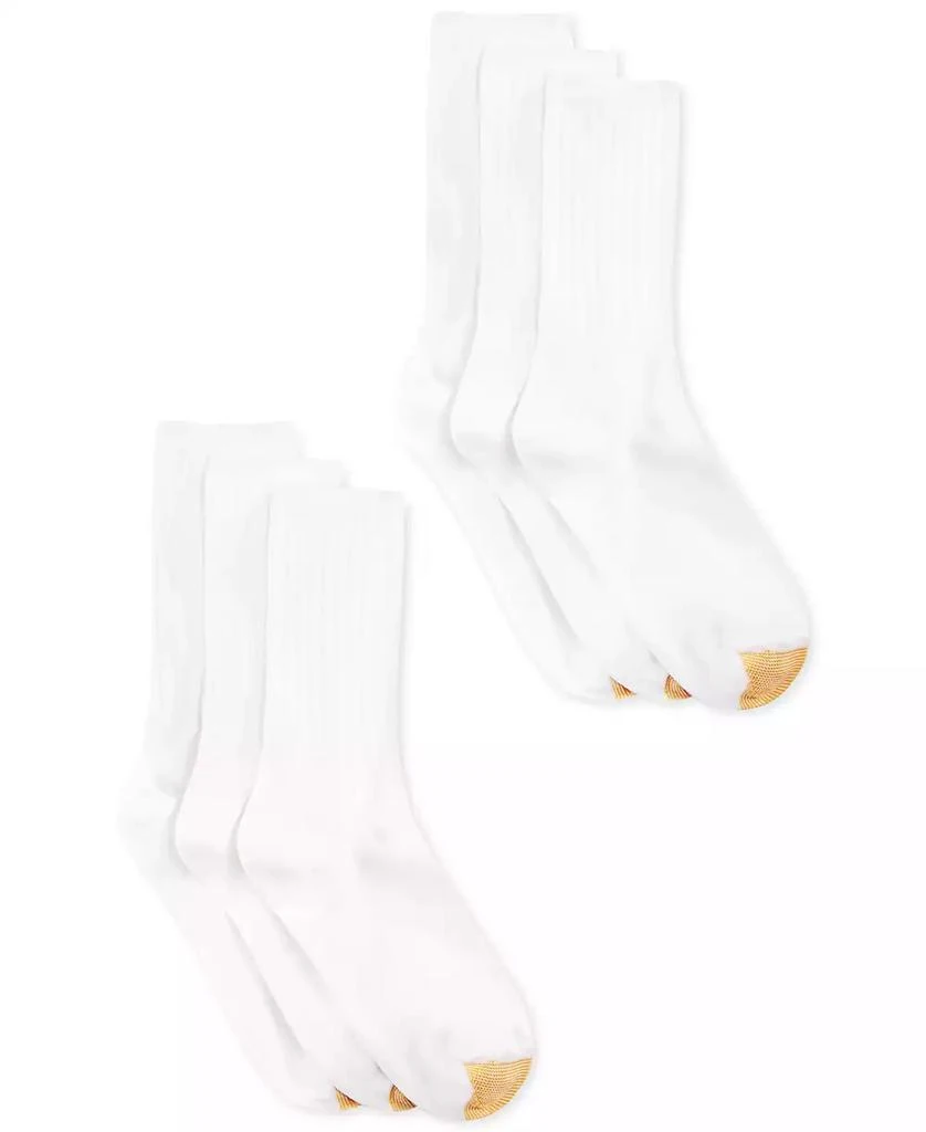 Gold Toe Women's 6-Pack Casual Ribbed Crew Socks 1
