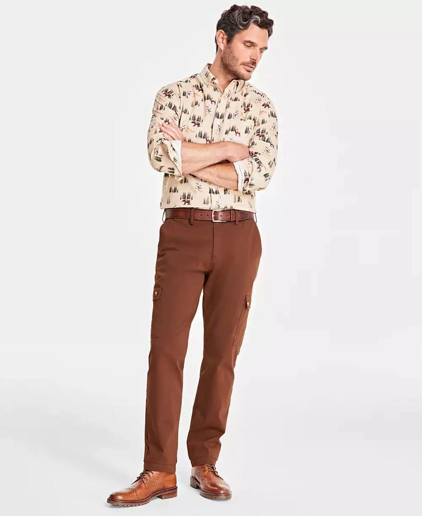 Club Room Men's Wild Forest Print Corduroy Long-Sleeve Button-Down Shirt, Created for Macy's 1