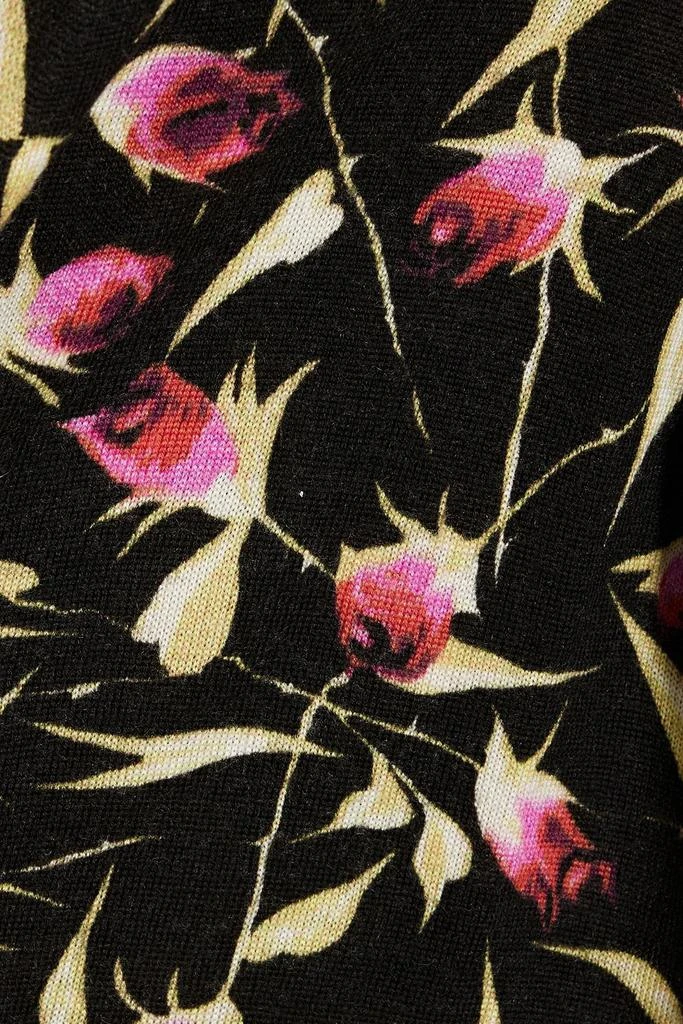 Diane von Furstenberg Luella floral-print wool-jersey wrap dress 4