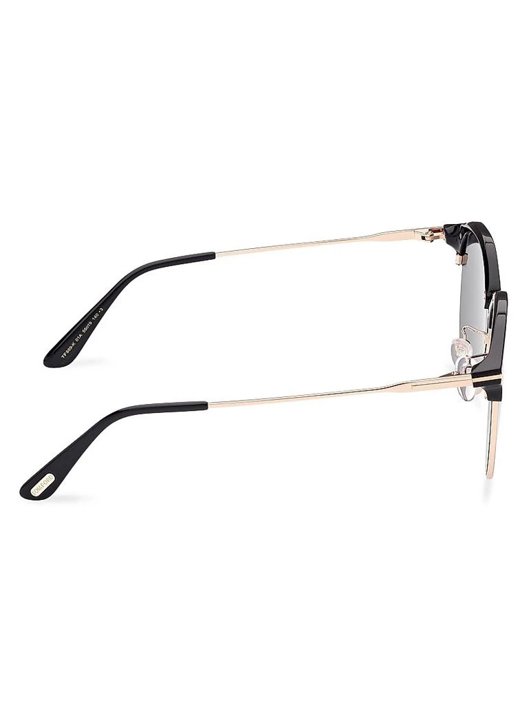Tom Ford 55MM Clubmaster Round Sunglasses 7