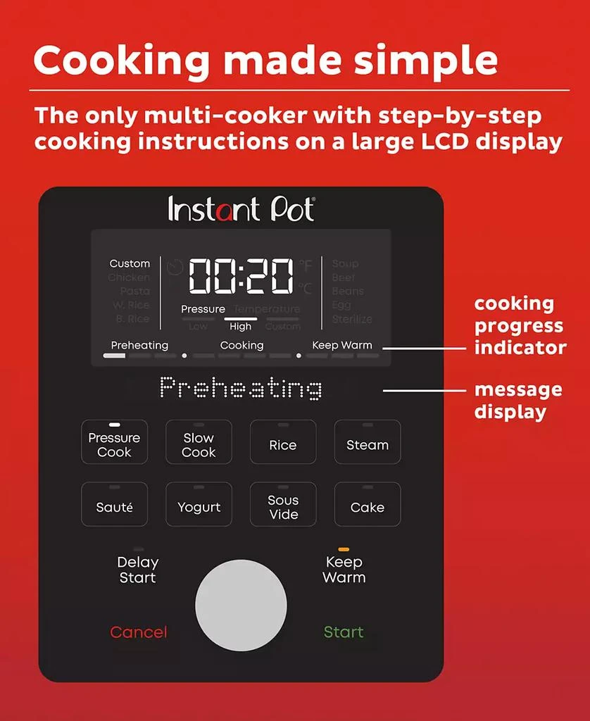 Instant pot Duo Plus 8 Qt. Multi-Use Pressure Cooker with Whisper-Quiet Steam Release 4